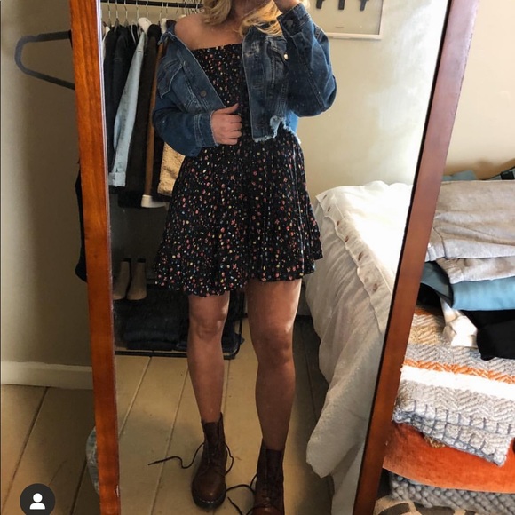 Floral print off the shoulder dress - Picture 3 of 4